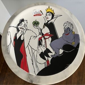 Disney Villains Decorative Plate Evil Queen Cruella Ursula NWT